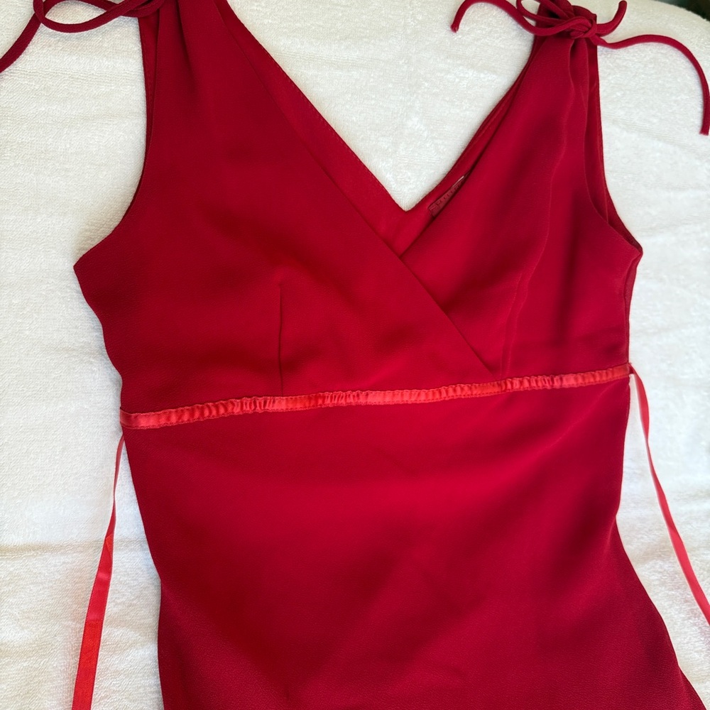 Sleeveless Red Cocktail Dress